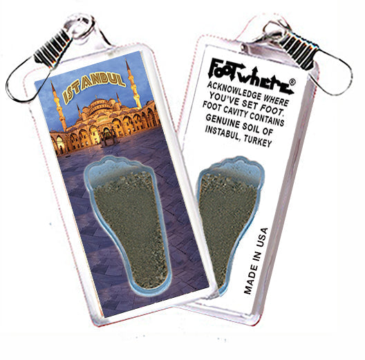 Istanbul FootWhere® Souvenir Zipper-Pull. 72 pieces/6 assorted styles.