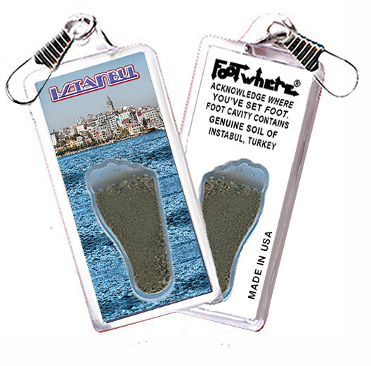 Istanbul FootWhere® Souvenir Zipper-Pull. 72 pieces/6 assorted styles.