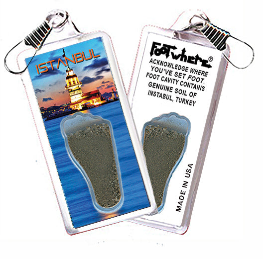 Istanbul FootWhere® Souvenir Zipper-Pull. 72 pieces/6 assorted styles.