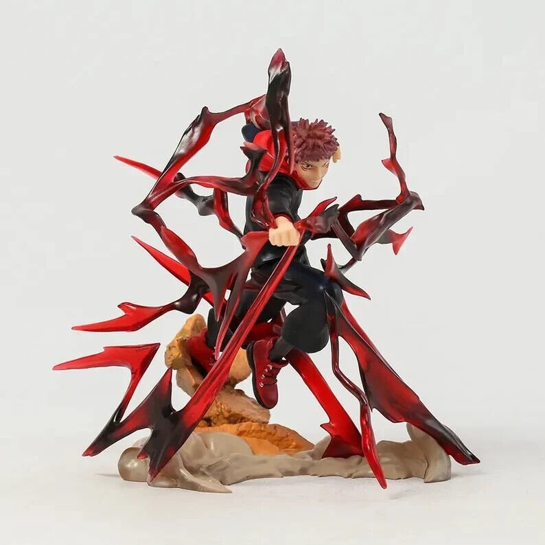 Itadori Yuji Anime Figurine, Jujutsu Kaisen PVC Figure JJK Statue Collectible Gifts for Friends and Family 19cm/7.5in