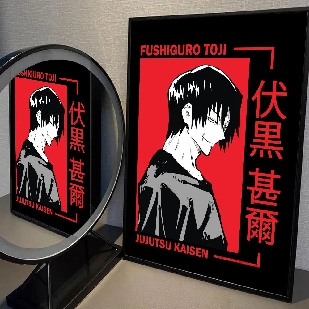 Jujutsu Kaisen Fushiguro Toji Poster, JJK Anime Posters Wall Art Decor Game Room