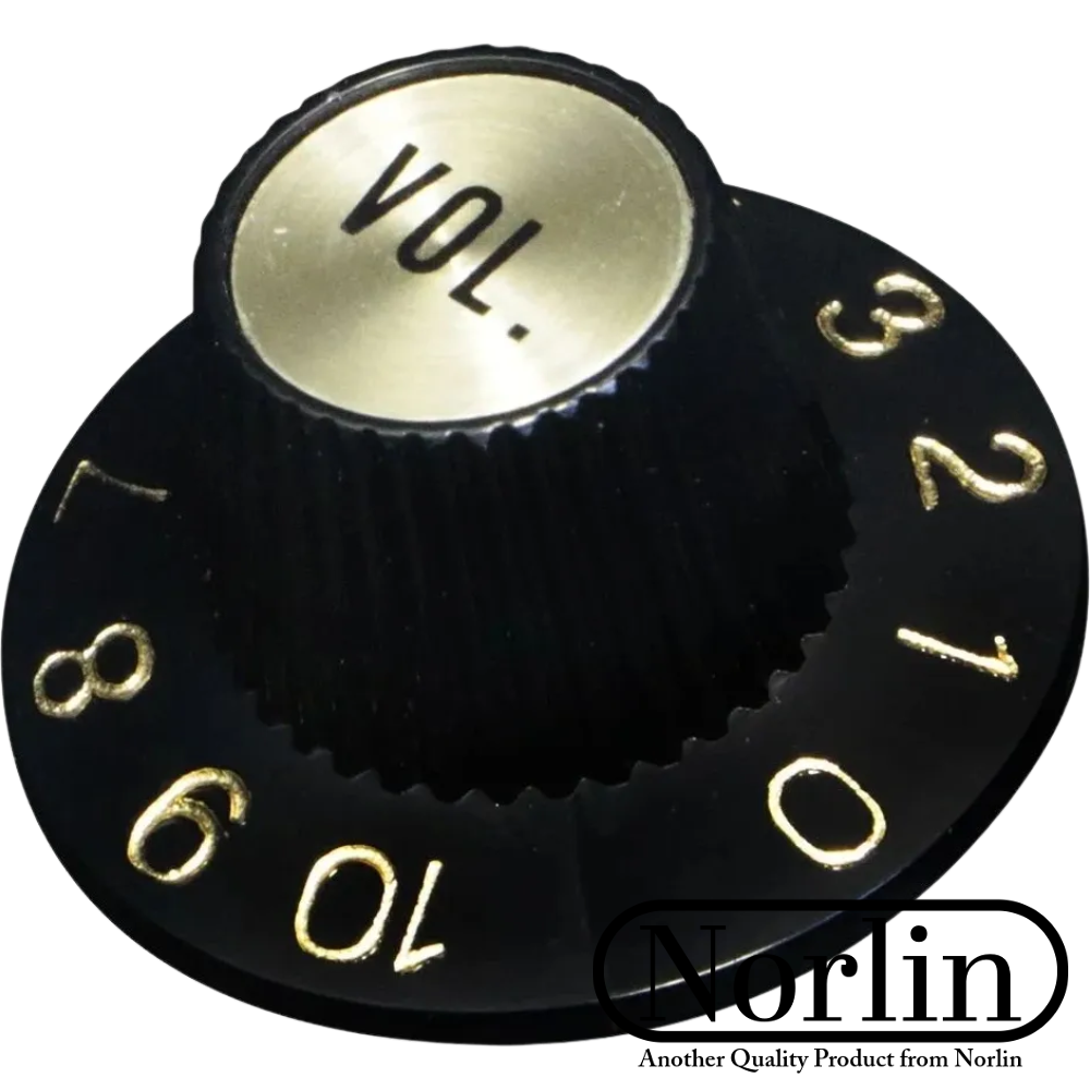 Embossed Witch Hat Volume Knob for Gibson® Guitars