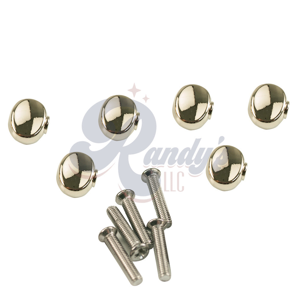Kluson Replacement Tuner Buttons for Revolution & Plus Series (6-Pack) Small Oval - Fits Grover® CLOSEOUT