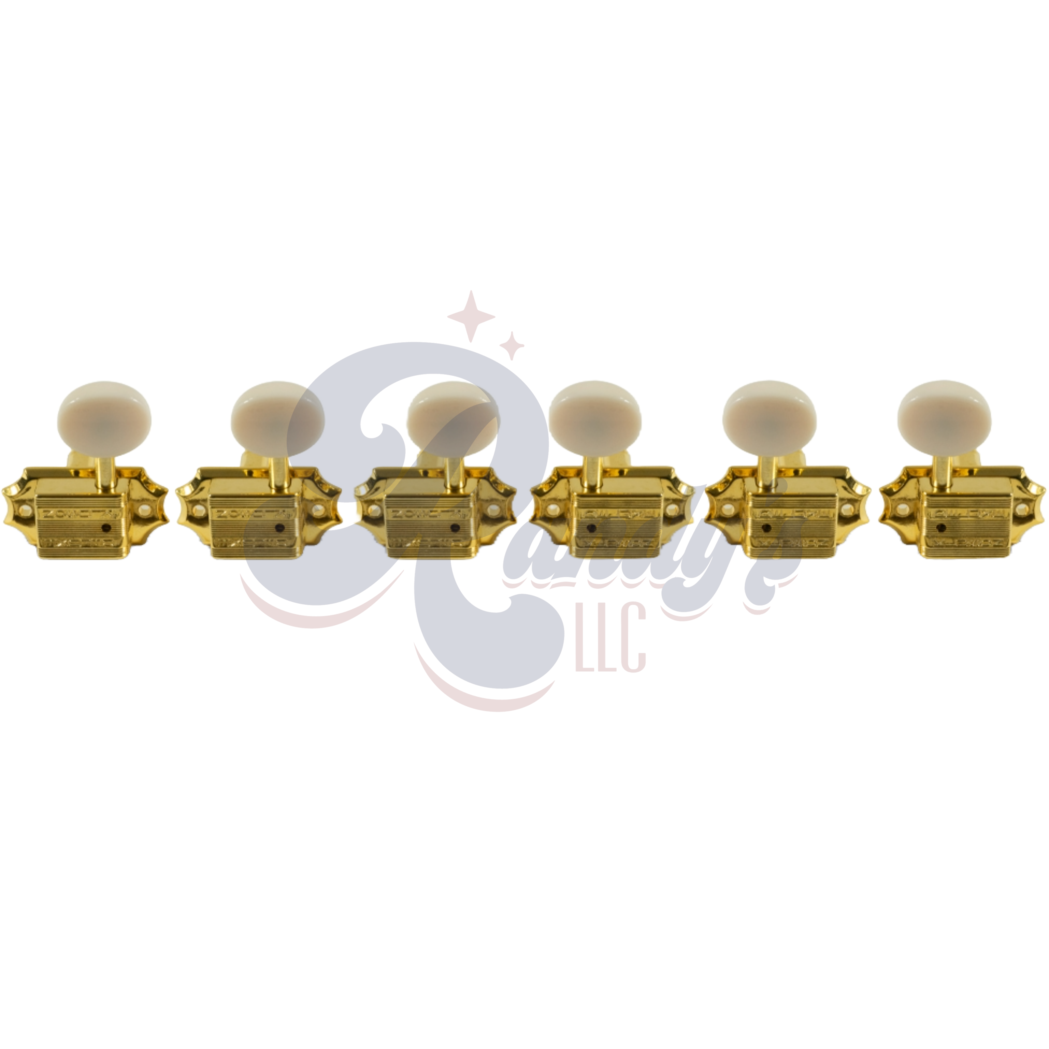 Kluson Tuners (Vintage Diecast Series) w/ Oval Buttons (L3+R3) - Fits Gibson® CLOSEOUT