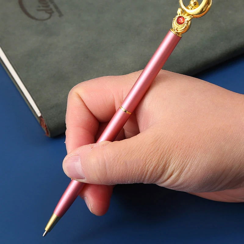 Kawaii Sailor Moon Ballpoint Pen, Black Office Pen Stationery Supplies School Student Gifts