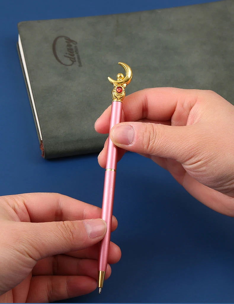 Kawaii Sailor Moon Ballpoint Pen, Black Office Pen Stationery Supplies School Student Gifts