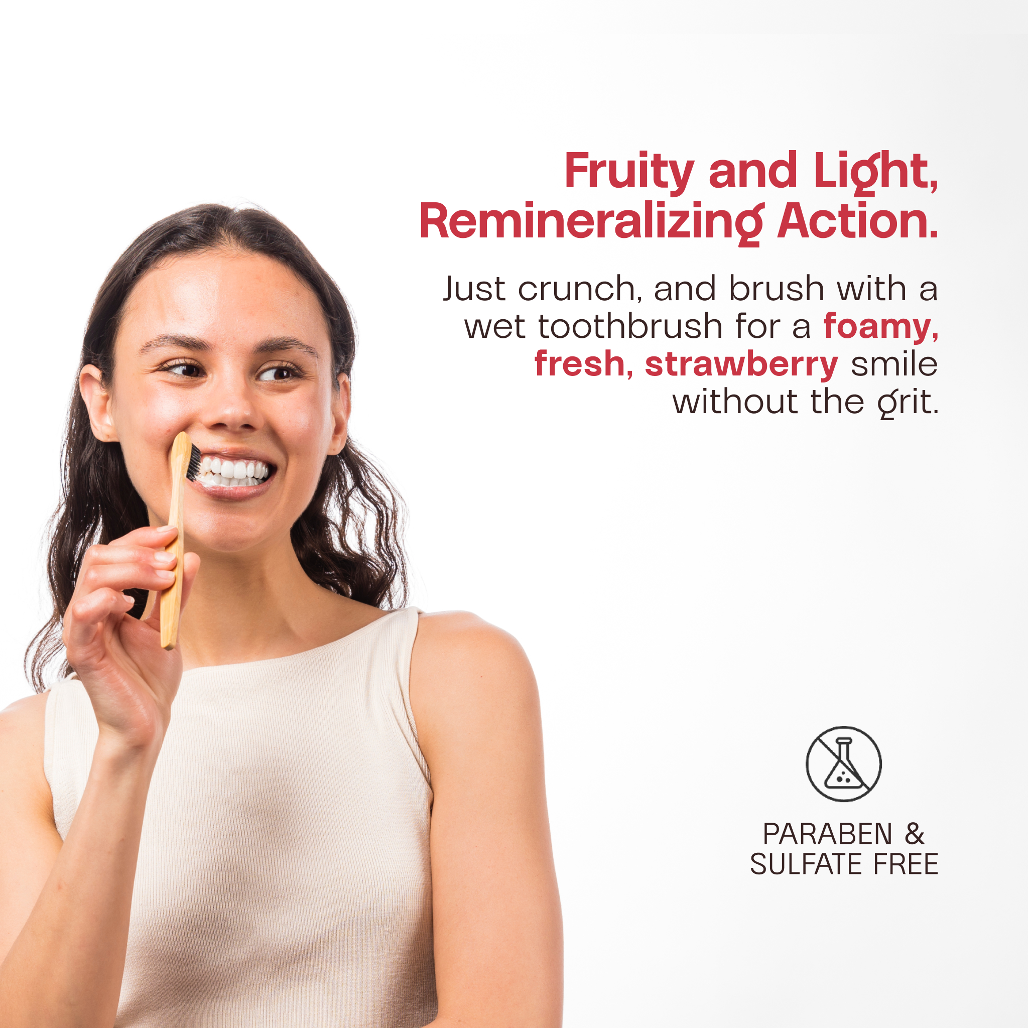 Non-Fluoride Strawberry Toothpaste Tablets
