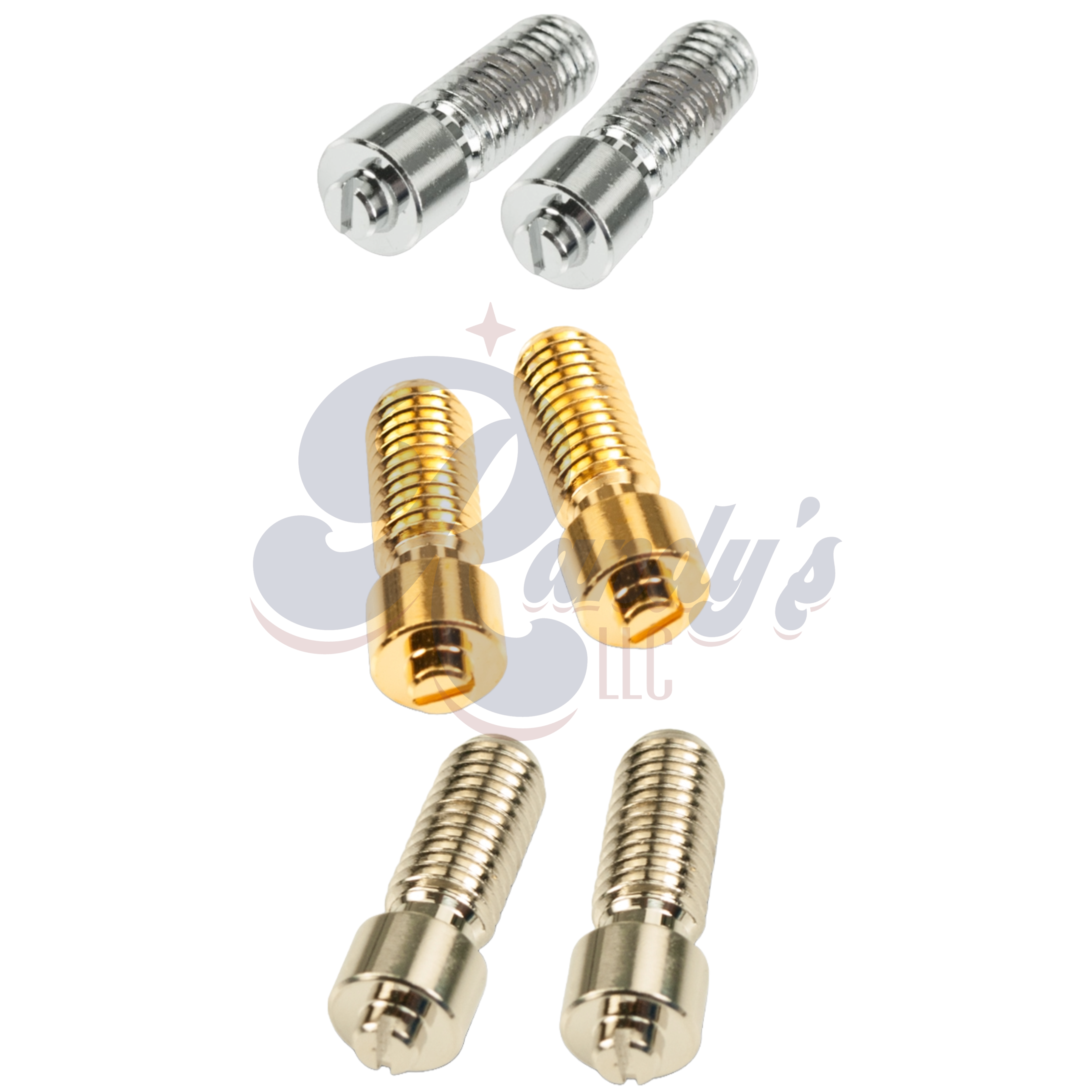 Kluson "Harmonica" Tune-O-Matic TOM Bridge Posts - Fits Gibson® CLOSEOUT