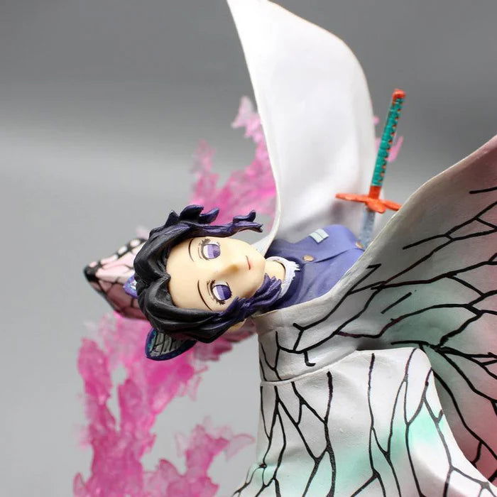 Kochou Shinobu Anime Figurine, Demon Slayer Kimetsu No Yaiba Combat Form PVC Model 20 CM