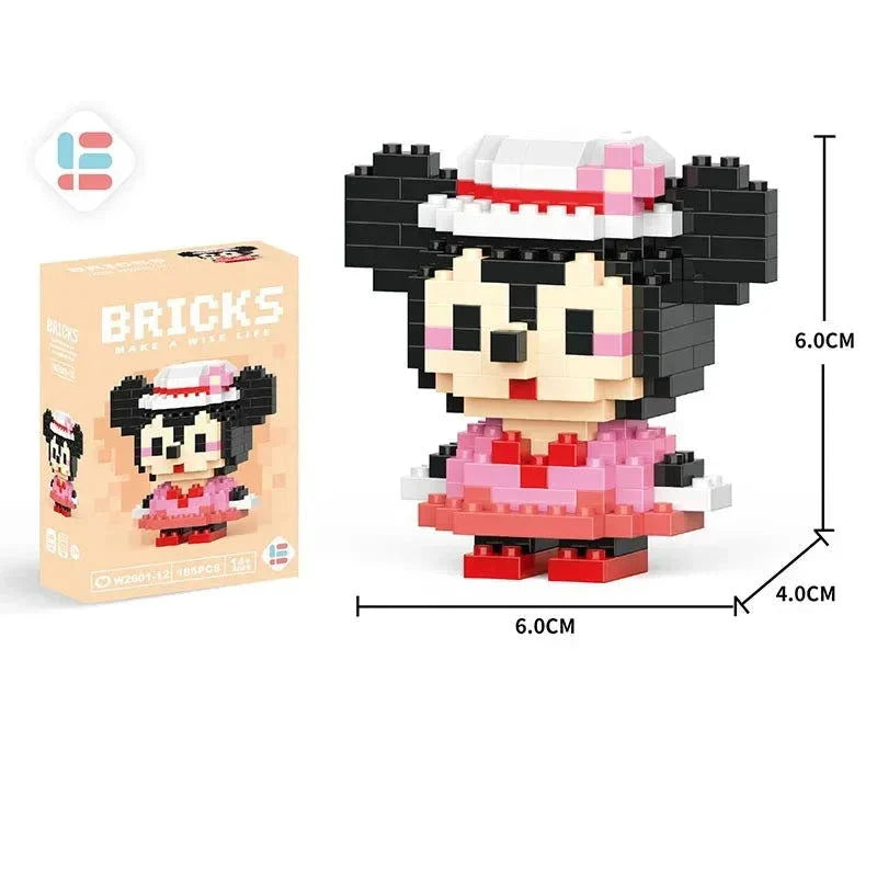 LiLo Stitch Toys Building Blocks Pikachu Anime Cartoon Character Model Puzzles