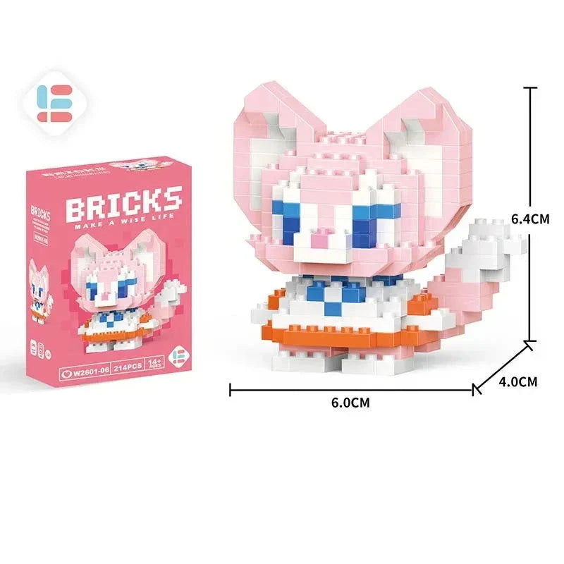 LiLo Stitch Toys Building Blocks Pikachu Anime Cartoon Character Model Puzzles