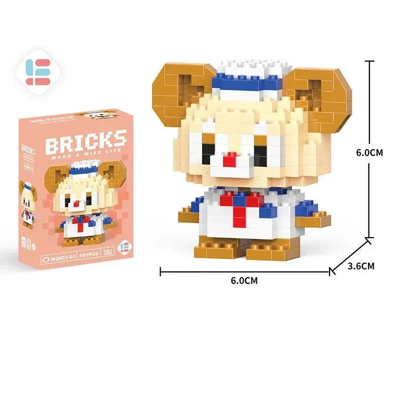LiLo Stitch Toys Building Blocks Pikachu Anime Cartoon Character Model Puzzles