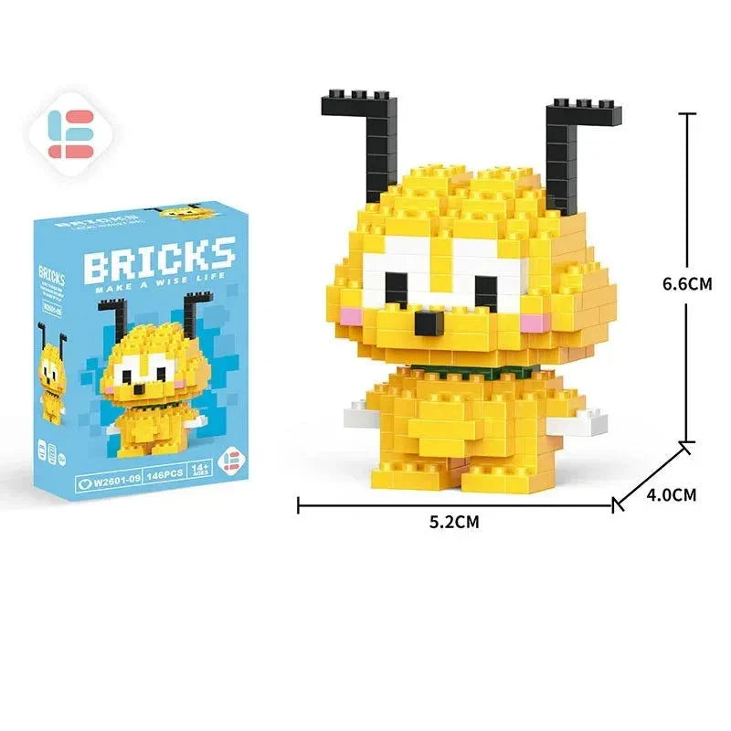LiLo Stitch Toys Building Blocks Pikachu Anime Cartoon Character Model Puzzles