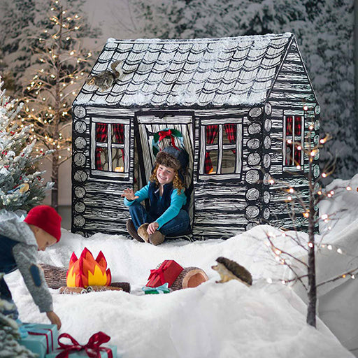Log Cabin Play Tent for Kids