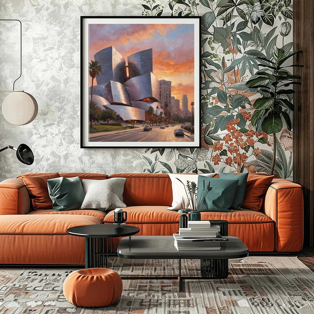 Disney Hall Symphony: Frank Gehry’s Modern Architectural Masterpiece Oil Painting