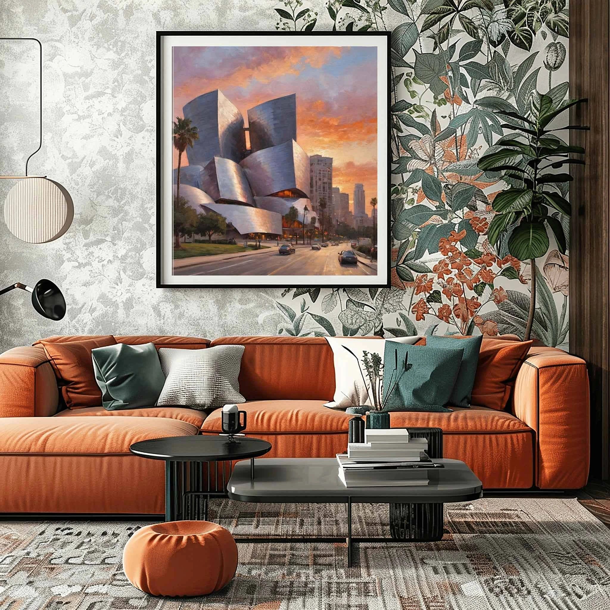 Disney Hall Symphony: Frank Gehry’s Modern Architectural Masterpiece Oil Painting