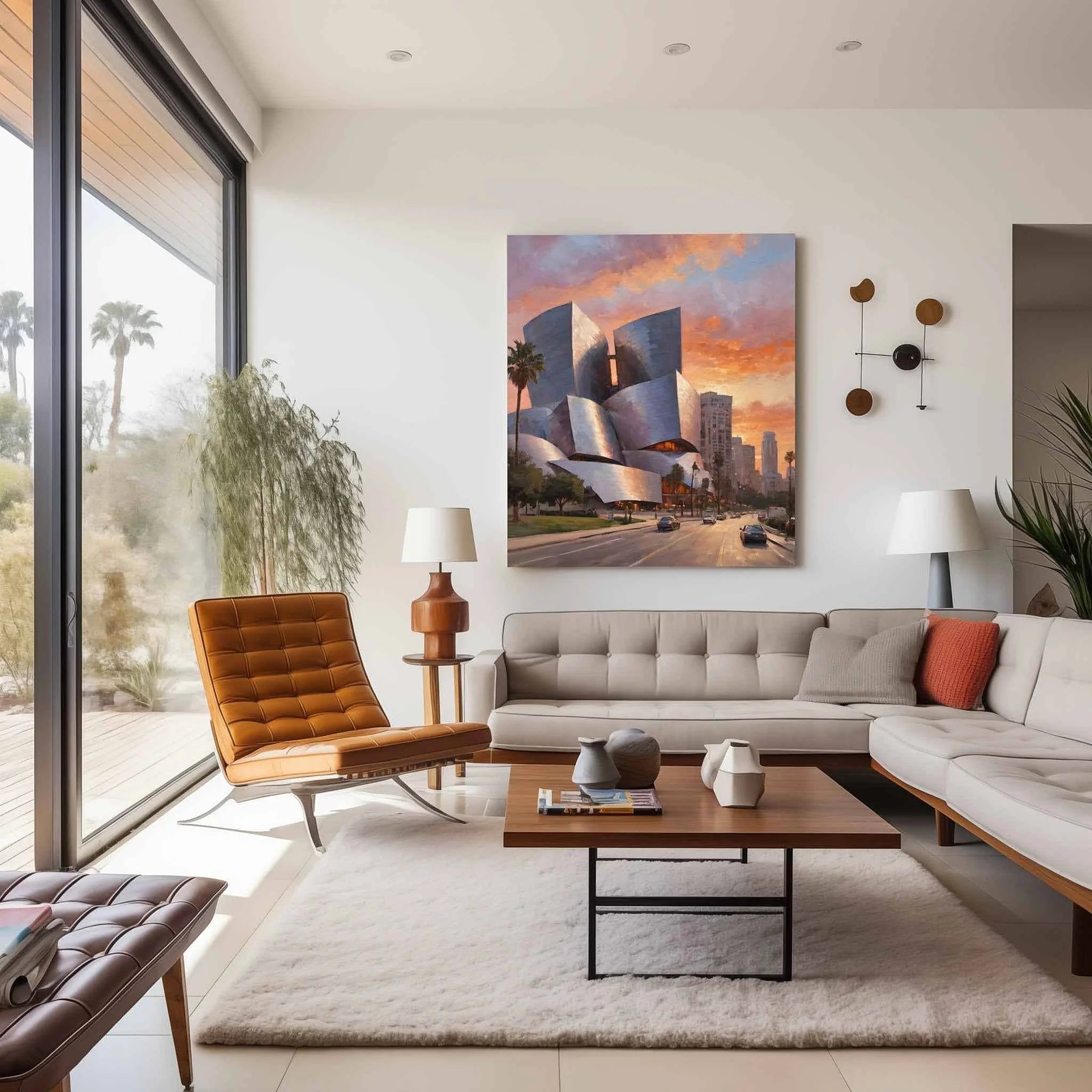 Disney Hall Symphony: Frank Gehry’s Modern Architectural Masterpiece Oil Painting