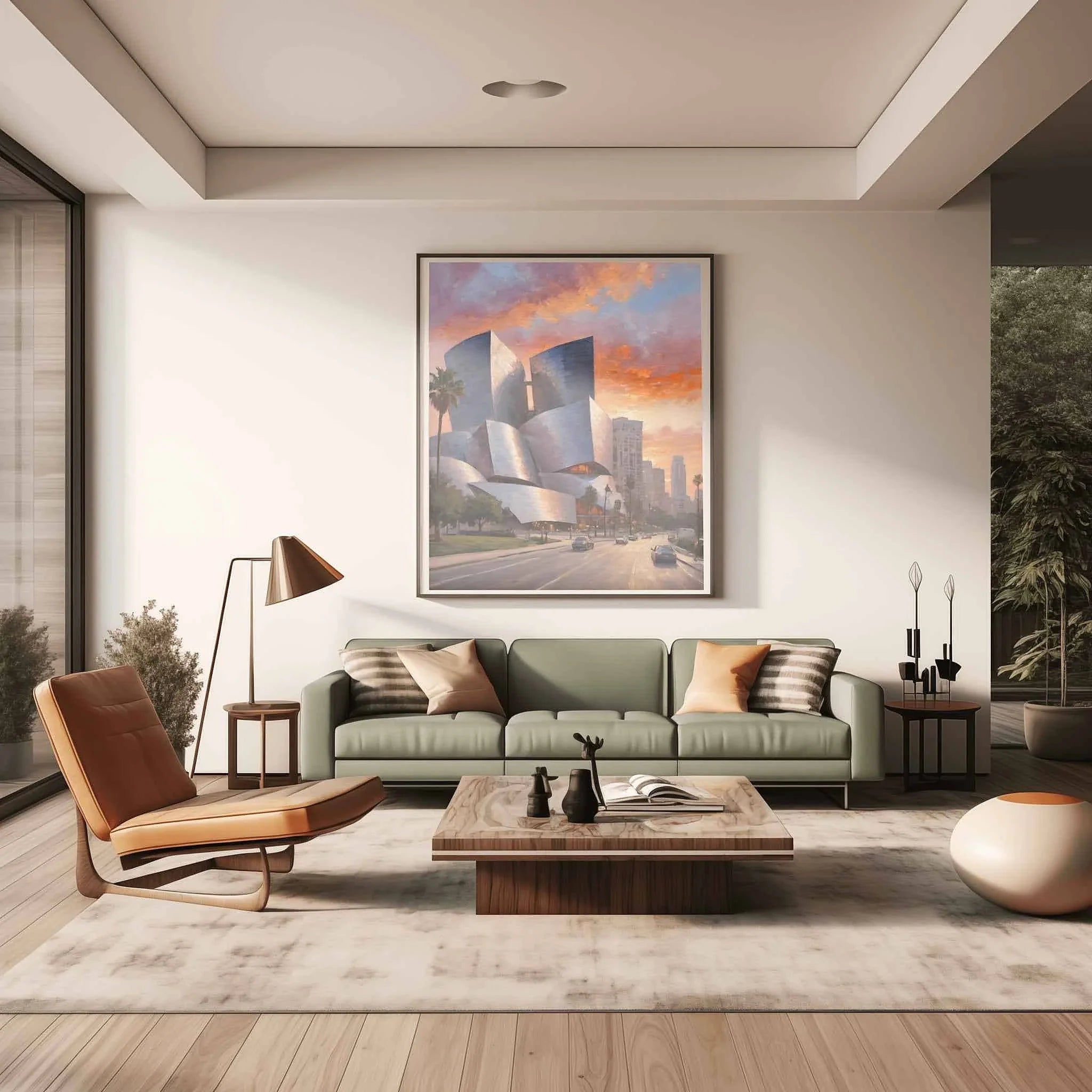 Disney Hall Symphony: Frank Gehry’s Modern Architectural Masterpiece Oil Painting