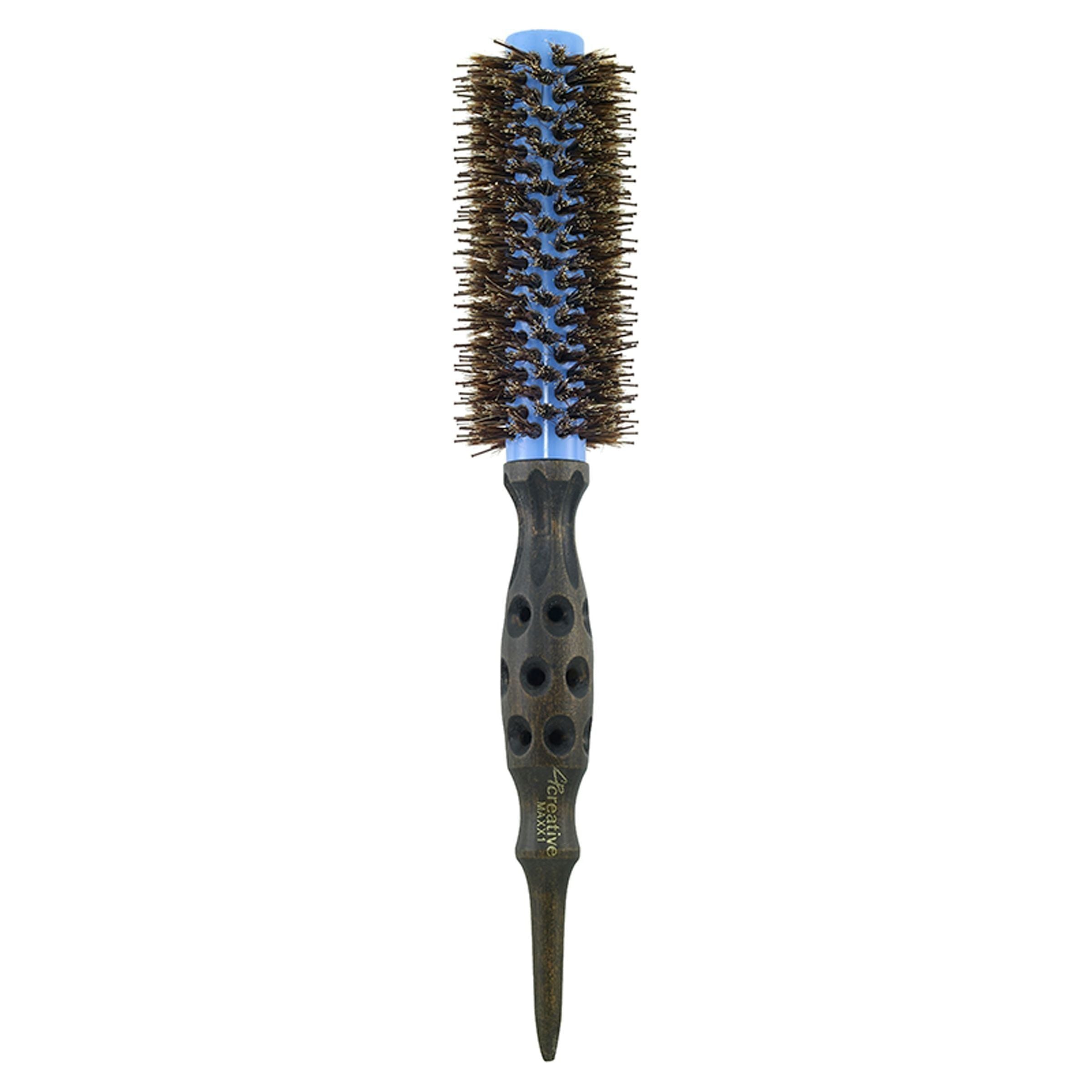 Maxx Wood and Ceramic Round Hair Brush