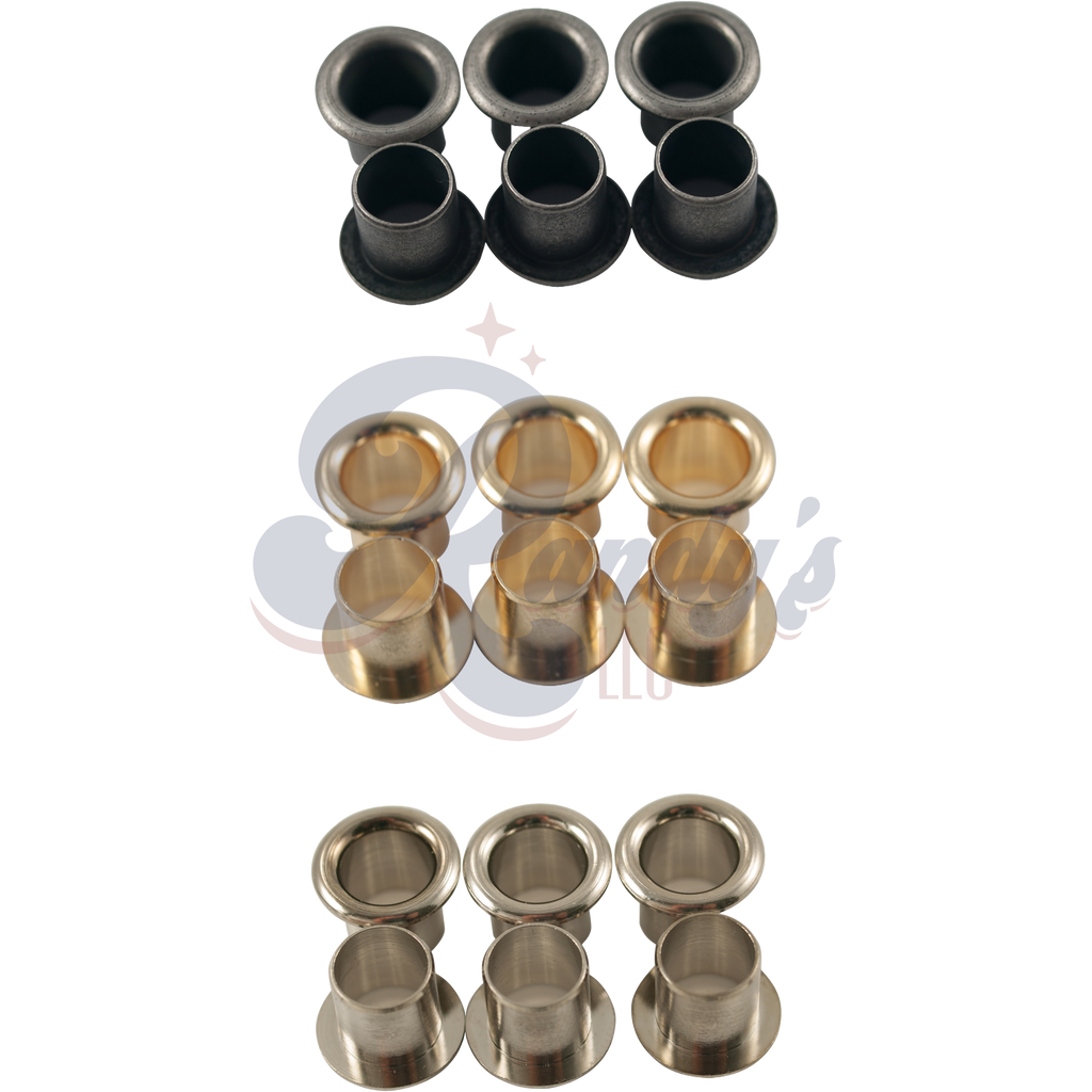 Kluson Replacement Stamped Eyelet Bushings for Deluxe & Supreme Series (6-Pack) - Fits Gibson® CLOSEOUT