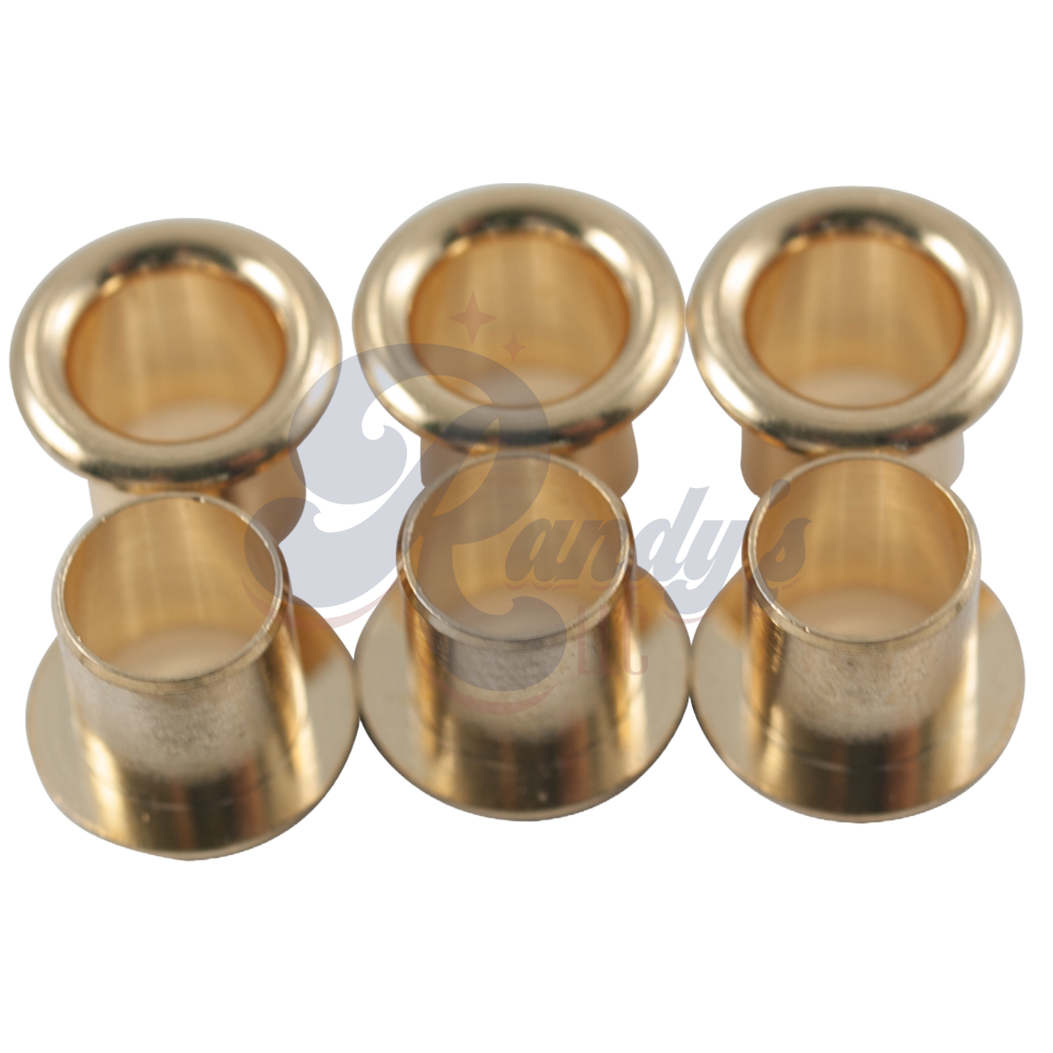 Kluson Replacement Stamped Eyelet Bushings for Deluxe & Supreme Series (6-Pack) - Fits Gibson® CLOSEOUT