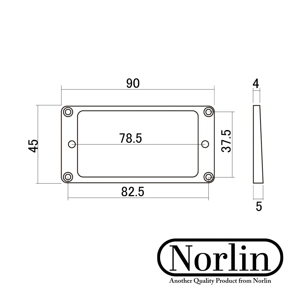 Humbucker Pickup Tapered Mounting Ring (Black) for Gibson® Guitars