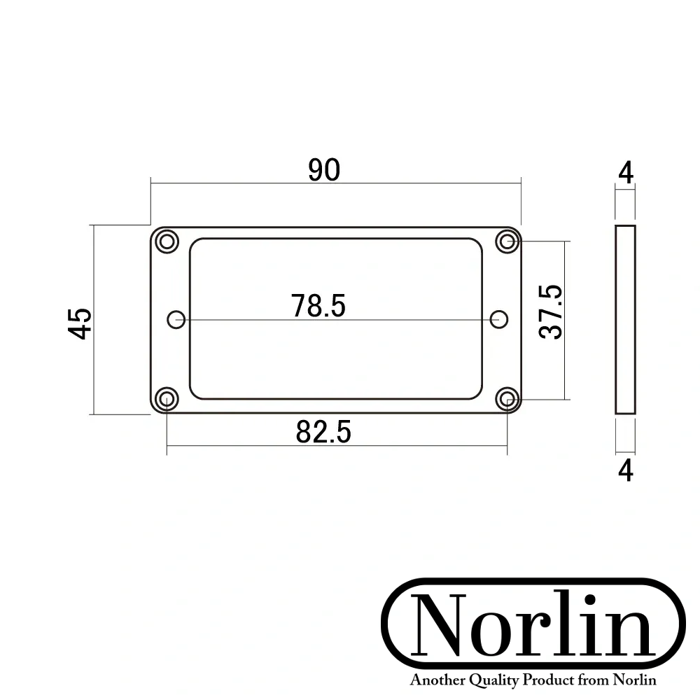 Humbucker Pickup Flat Mounting Ring (Cream) for Gibson® Guitars
