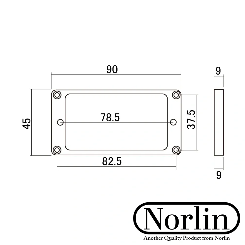 Humbucker Pickup Flat Mounting Ring (Cream) for Gibson® Guitars