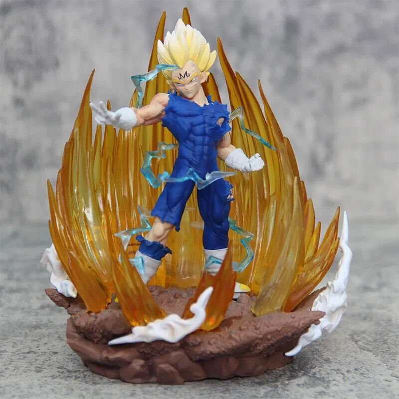 Majin Vegeta LED Figure, Dragon Ball Z Super Saiyan Figurine, Anime Gifts 6 in