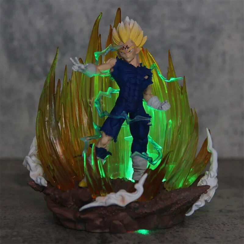Majin Vegeta LED Figure, Dragon Ball Z Super Saiyan Figurine, Anime Gifts 6 in