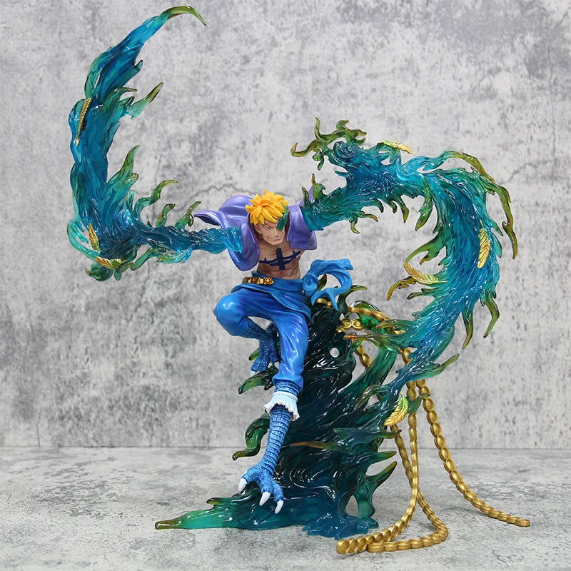 Marco the Phoenix Anime Figurine, One Piece Figures Action Toys Flying Marco PVC 33 cm