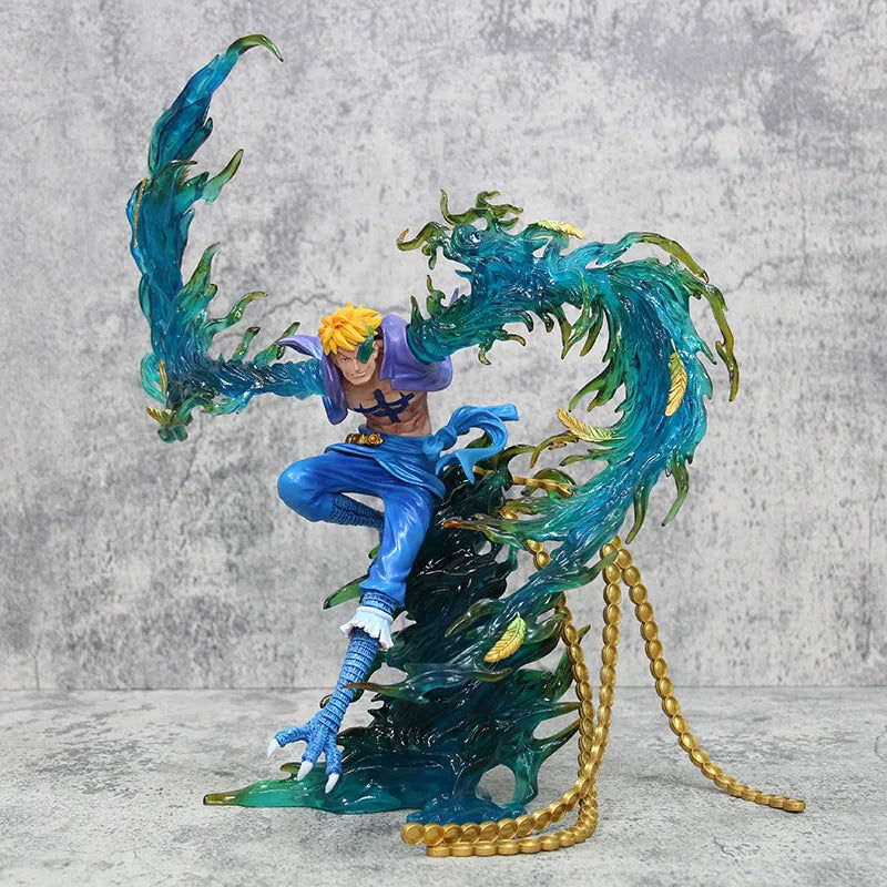 Marco the Phoenix Anime Figurine, One Piece Figures Action Toys Flying Marco PVC 33 cm