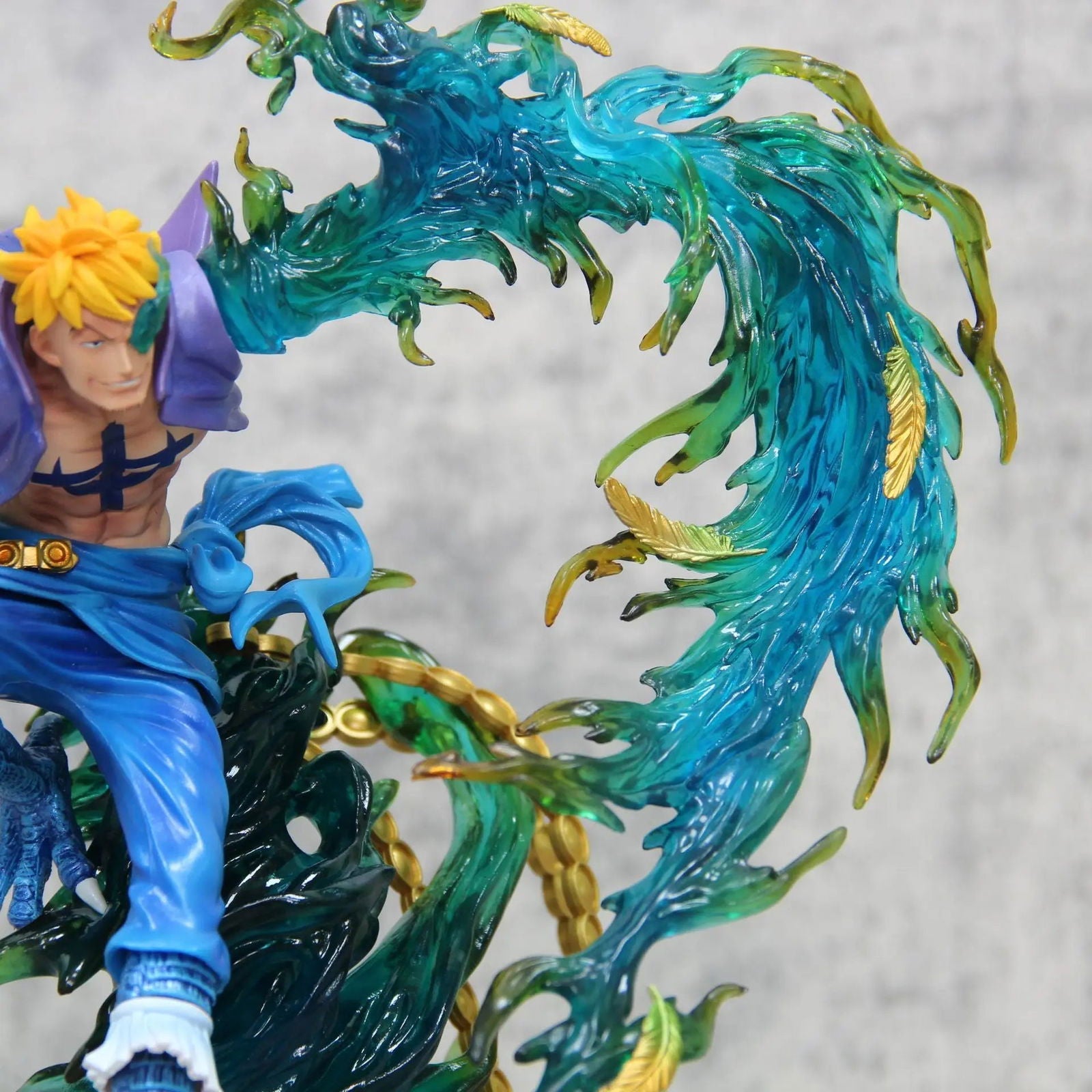 Marco the Phoenix Anime Figurine, One Piece Figures Action Toys Flying Marco PVC 33 cm
