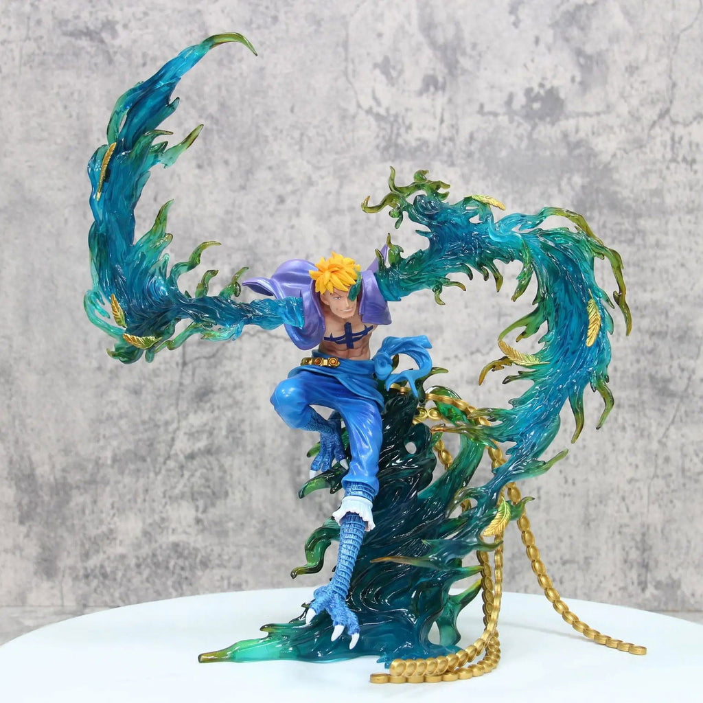 Marco the Phoenix Anime Figurine, One Piece Figures Action Toys Flying Marco PVC 33 cm