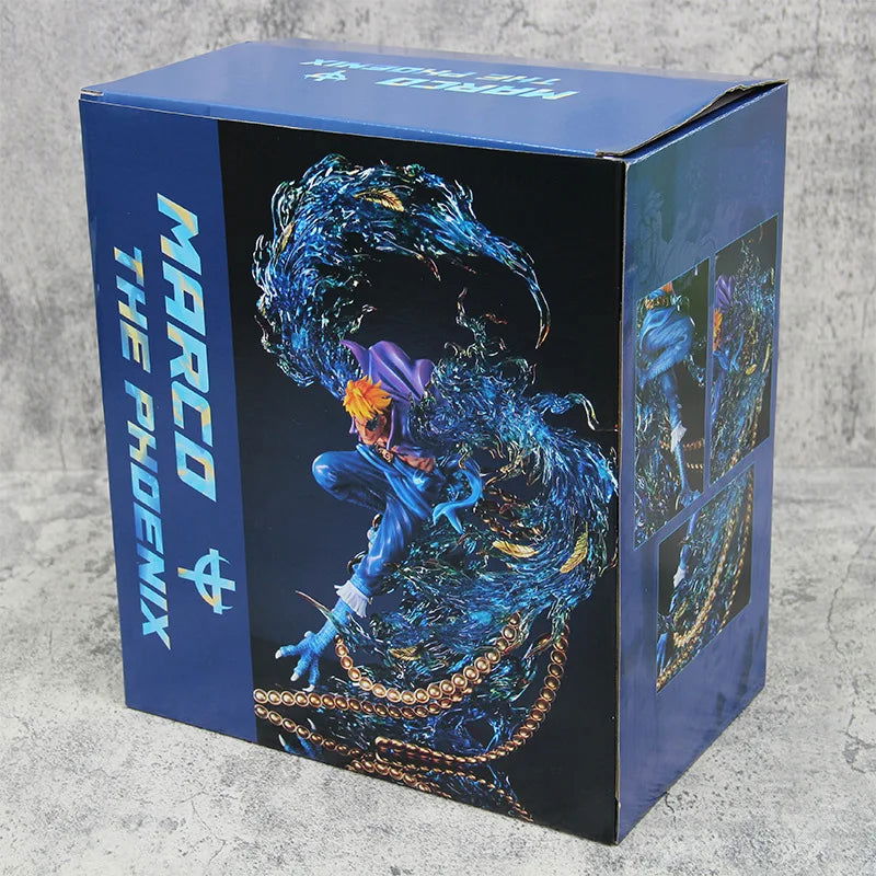 Marco the Phoenix Anime Figurine, One Piece Figures Action Toys Flying Marco PVC 33 cm