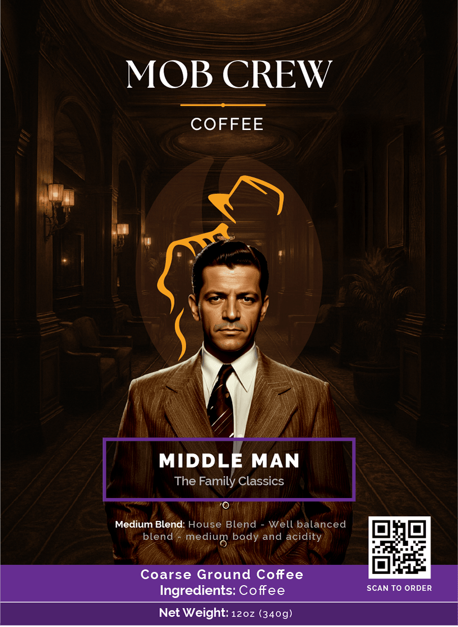 Middle Man Medium Coffee Blend: 12oz of Perfect Balance in Every Brew