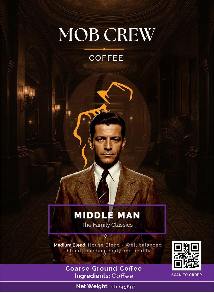 Middle Man Medium Coffee Blend: 1lb The Perfect Balance in Every Brew