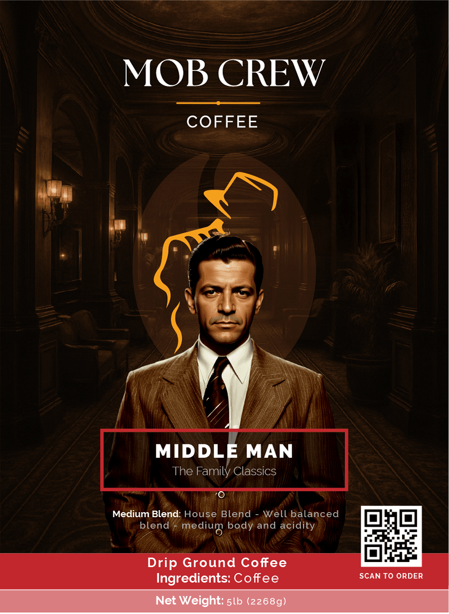 Middle Man Coffee 5lb Signature House Blend Medium Roast Coffee for Mob Crew