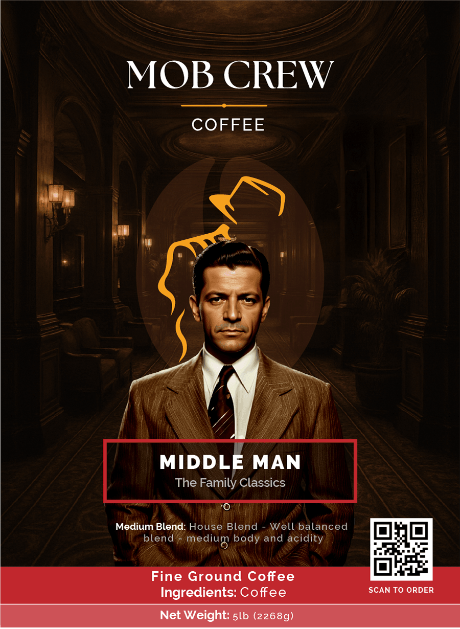 Middle Man Coffee 5lb Signature House Blend Medium Roast Coffee for Mob Crew