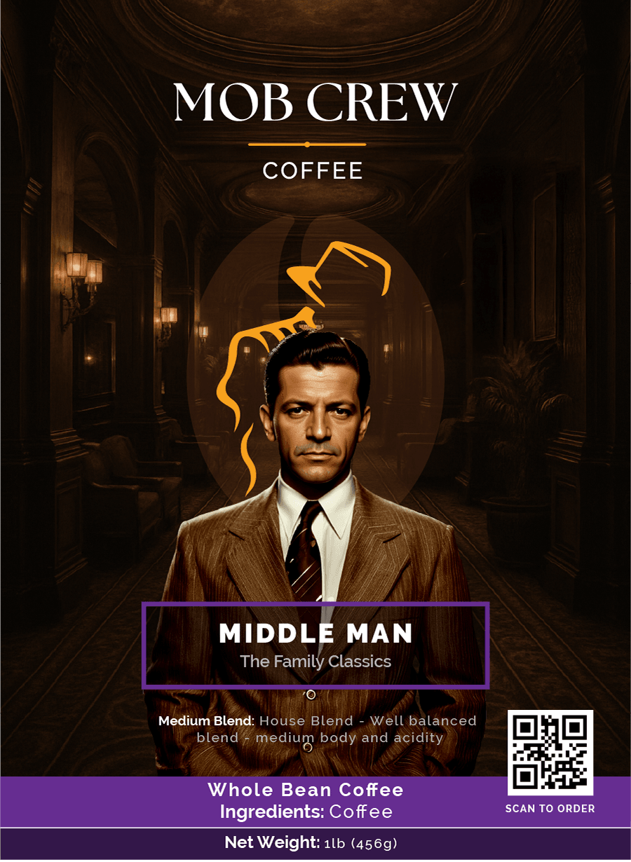 Middle Man Medium Coffee Blend: 1lb The Perfect Balance in Every Brew