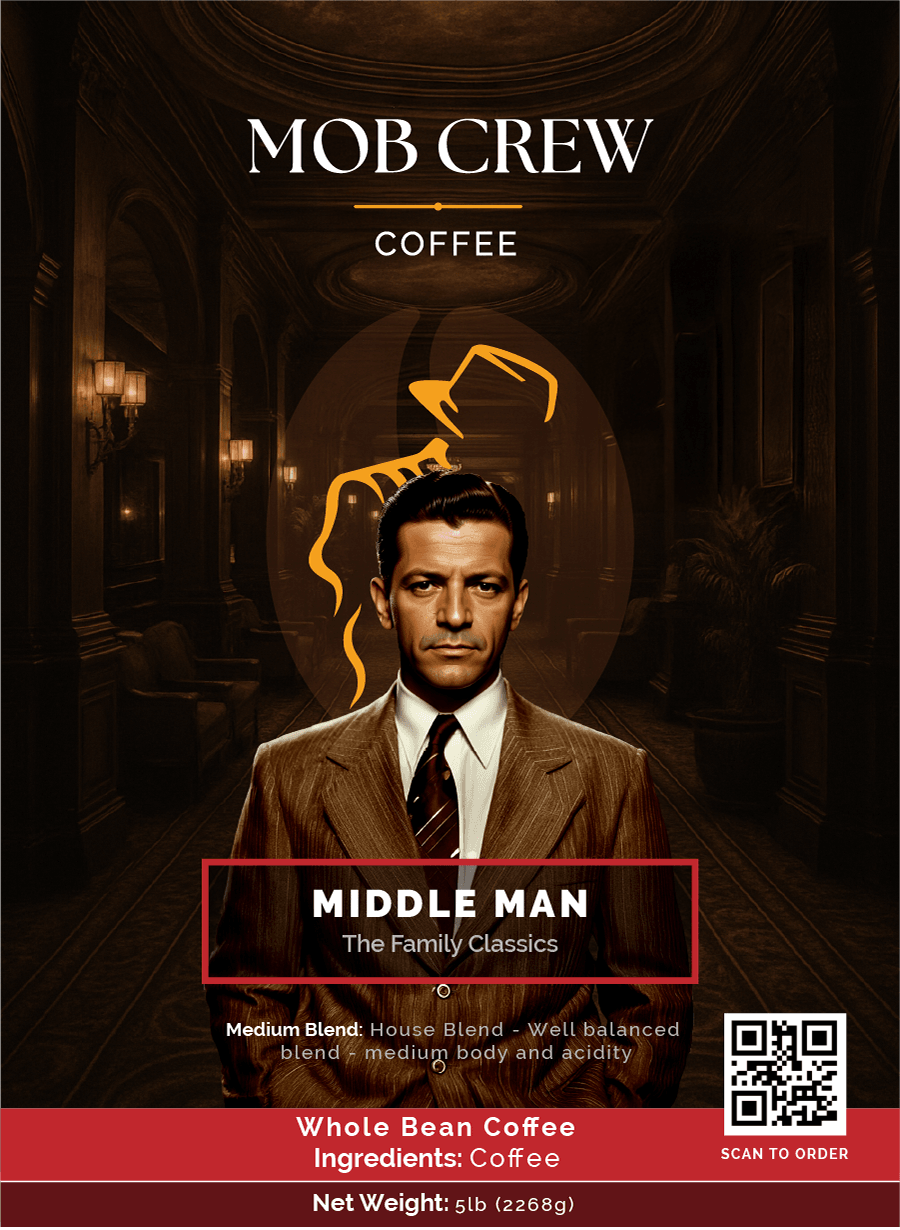 Middle Man Coffee 5lb Signature House Blend Medium Roast Coffee for Mob Crew
