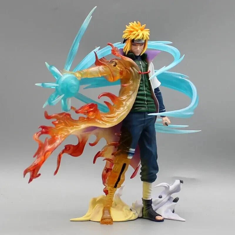 Minato Namikaze Bijuu Mode Anime Figure, Rasengan Reanimation Jutsu Edo Tensei Naruto Shippuden Figurines Statues