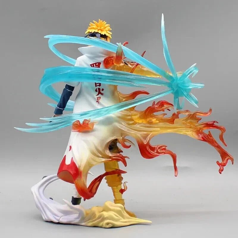 Minato Namikaze Bijuu Mode Anime Figure, Rasengan Reanimation Jutsu Edo Tensei Naruto Shippuden Figurines Statues