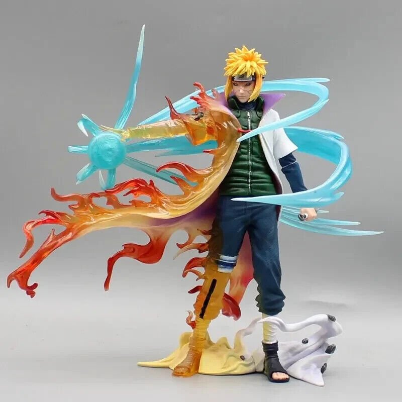 Minato Namikaze Bijuu Mode Anime Figure, Rasengan Reanimation Jutsu Edo Tensei Naruto Shippuden Figurines Statues