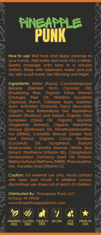 Activated Charcoal Face Cleanser-Natural Cleanser-acne, blackheads, shrink pores