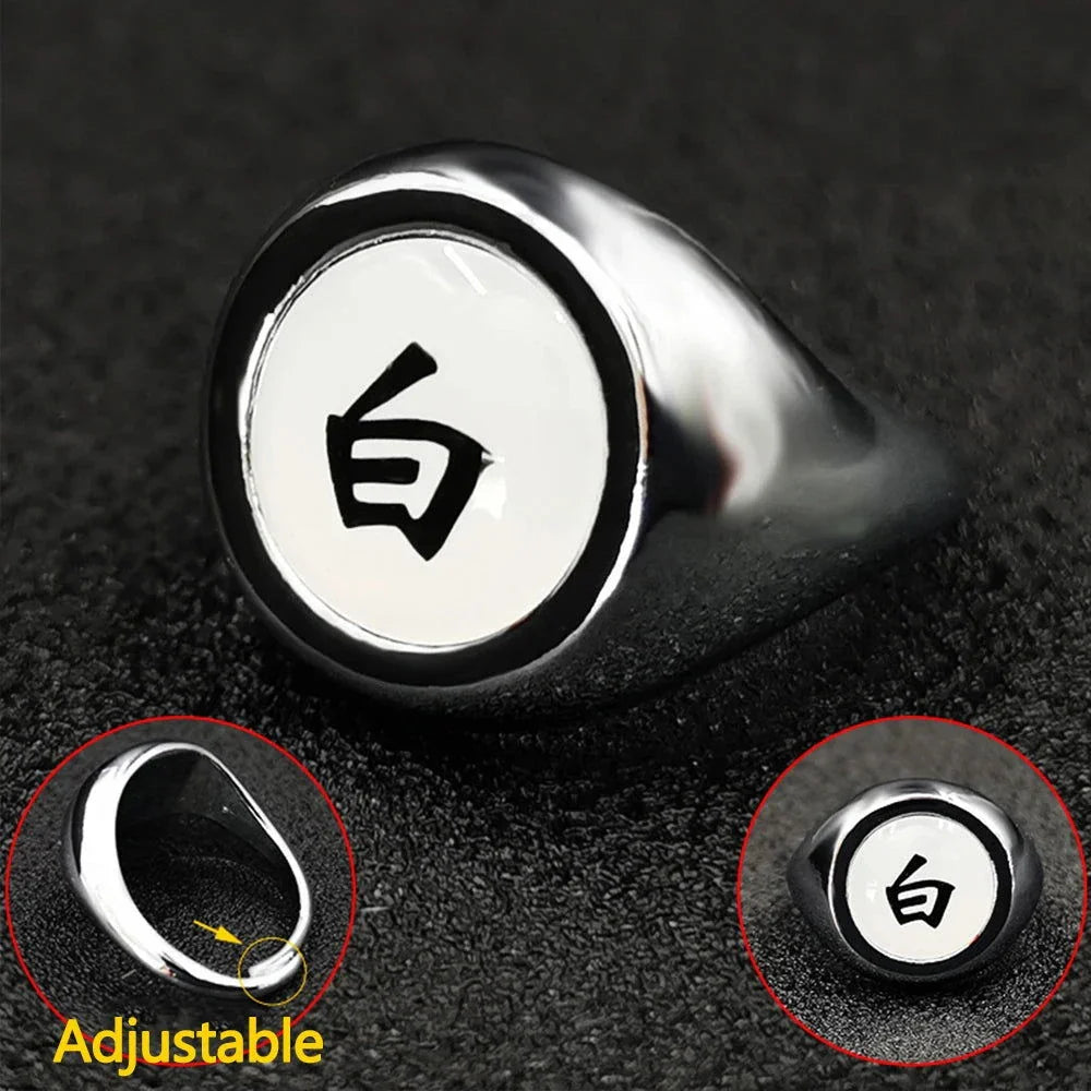 Naruto Shippuden Adjustable Akatsuki Ring Metal Cosplay Accessories Costumes