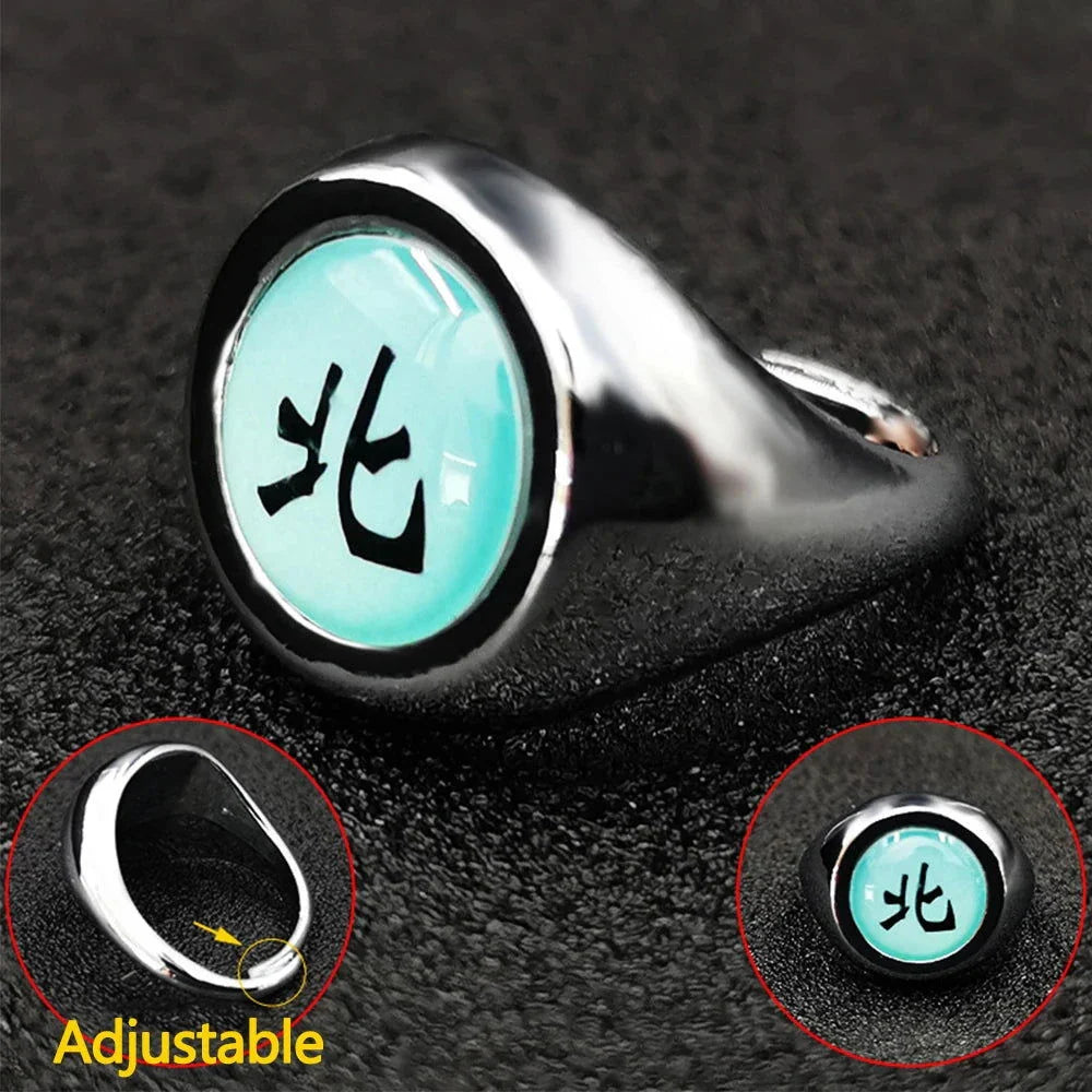Naruto Shippuden Adjustable Akatsuki Ring Metal Cosplay Accessories Costumes