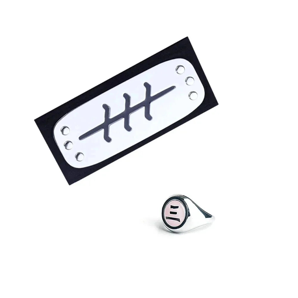 Naruto Shippuden Akatsuki Rings And Headbands Anime Cosplay Ring Accessories