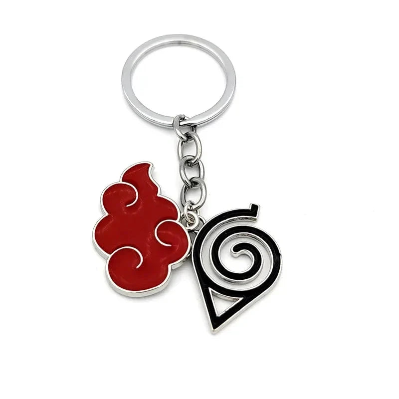 Naruto Shippuden Keychains Toy Kunai Shuriken Konoha Anime Key Chains Accessories Gift