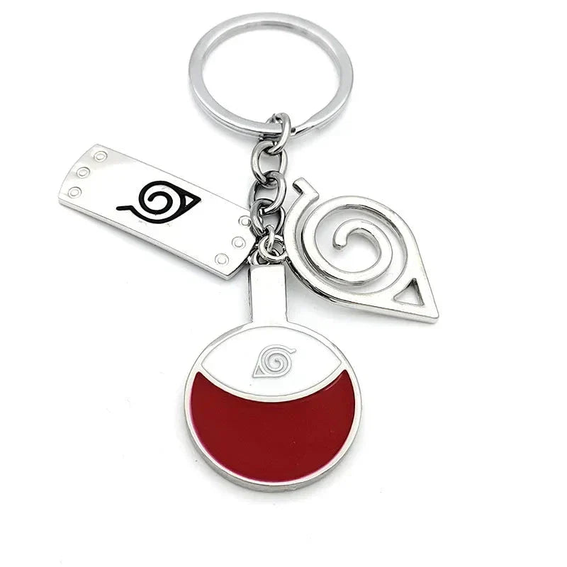 Naruto Shippuden Keychains Toy Kunai Shuriken Konoha Anime Key Chains Accessories Gift